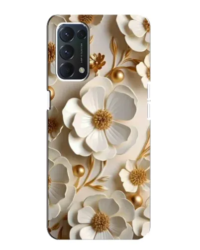 Чохол для OPPO A74 з картинкою «Білі паперові квіти»