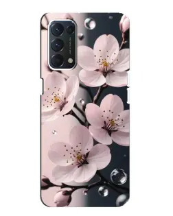 Чохол для OPPO A74 з картинкою «Ніжня сакура та краплі»