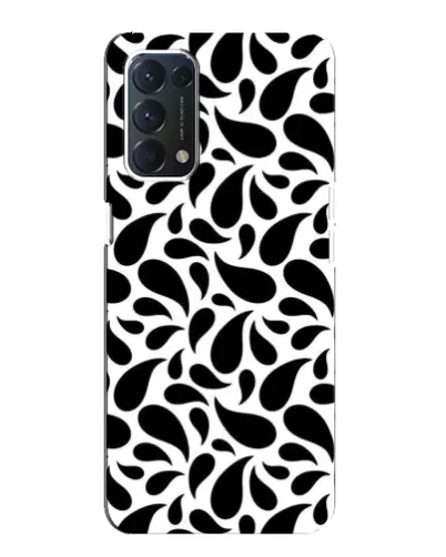 Чохол для OPPO A74 з картинкою «Контрастні чорні краплі»