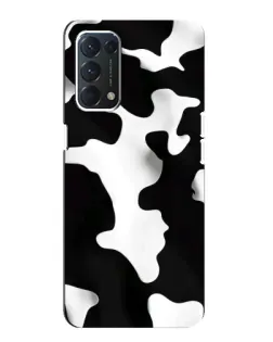 Чохол для OPPO A74 з картинкою «Чорно-біла пляма»