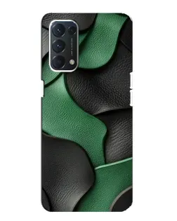 Чохол для OPPO A74 з картинкою «Зелені шкіряні хвилі»