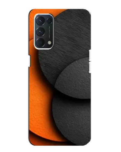 Чохол для OPPO A74 з картинкою «Геометрія помаранчевих кіл»