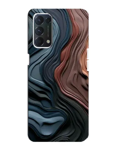 Чохол для OPPO A74 з картинкою «Кольорові хвилі каньйону»