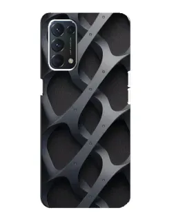 Чохол для OPPO A74 з картинкою «Об'ємне сіре плетіння»