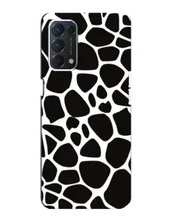Чохол для OPPO A74 з картинкою «Чорно-білий жираф»
