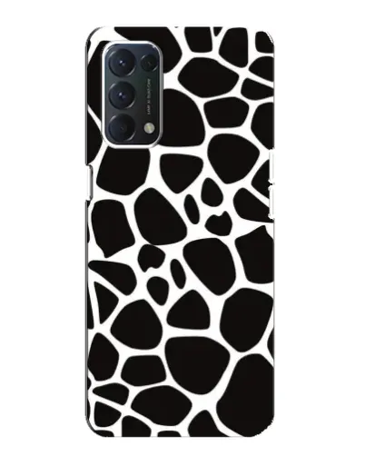 Чохол для OPPO A74 з картинкою «Чорно-білий жираф»