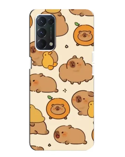 Чохол для OPPO A74 з картинкою «Капібари з апельсинами»