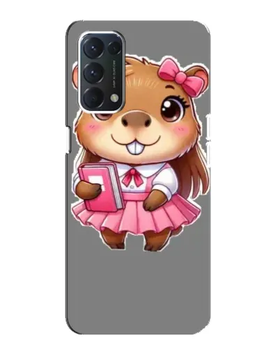 Чохол для OPPO A74 з картинкою «Дівчинка капібара»