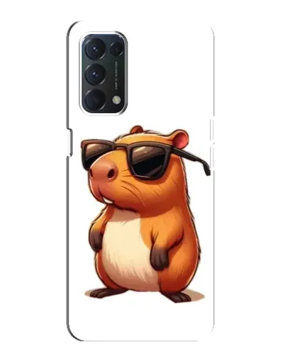 Чохол для OPPO A74 з картинкою «Капібара в окулярах»