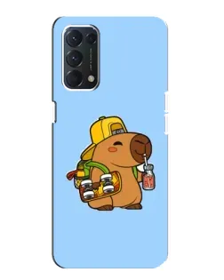Чохол для OPPO A74 з картинкою «Капібара на скейті» Чохол для OPPO A74 з картинкою «Капібара на скейті»