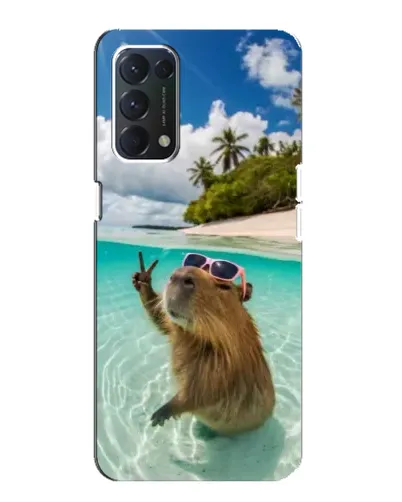 Чохол для OPPO A74 з картинкою «Капібара на морі»