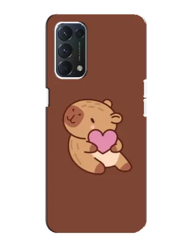 Чохол для OPPO A74 з картинкою «Капібара з серцем»