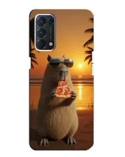 Чохол для OPPO A74 з картинкою «Капібара з піцою» Чохол для OPPO A74 з картинкою «Капібара з піцою»