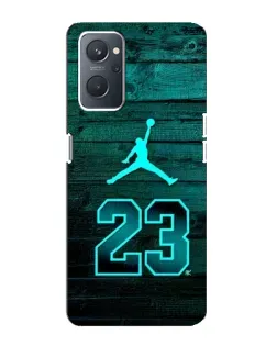 Чехол для OPPO A76 с картинкой «Jordan Cyan 23»