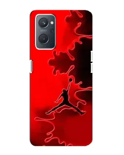 Чехол для OPPO A76 с картинкой «Jordan Red Smoke»