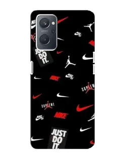 Чехол для OPPO A76 с картинкой «Nike Mix Pattern»