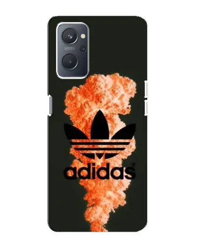Чохол для OPPO A76 з картинкою «Помаранчевий дим Adidas»