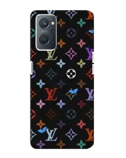 Чехол для OPPO A76 с картинкой «Цветная монограмма LV»
