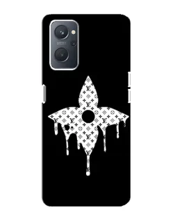 Чехол для OPPO A76 с картинкой «Цветочная монограмма»