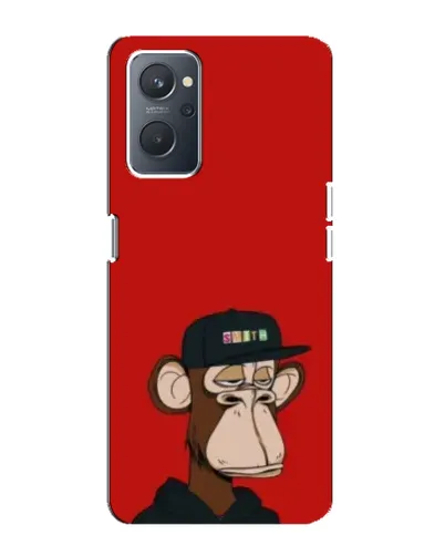 Чехол для OPPO A76 с картинкой «Bored Ape — красный фон» Чехол для OPPO A76 с картинкой «Bored Ape — красный фон»