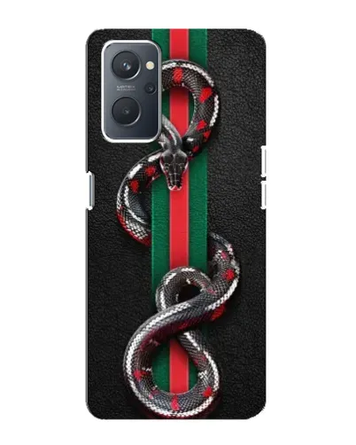 Чехол для OPPO A76 с картинкой «Gucci — змея на полосе» Чехол для OPPO A76 с картинкой «Gucci — змея на полосе»