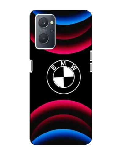 Чохол для OPPO A76 з картинкою «Логотип BMW та неонові дуги»