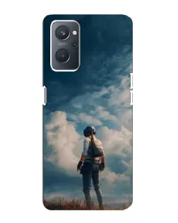 Чохол для OPPO A76 з картинкою «Герой PUBG на скелі»