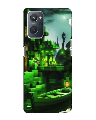 Чохол для OPPO A76 з картинкою «Minecraft лісовий пейзаж»