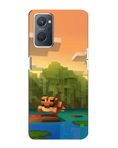 Чохол для OPPO A76 з картинкою «Майнкрафт захід сонця»