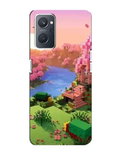 Чохол для OPPO A76 з картинкою «Рожеве дерево Minecraft»
