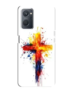 Чохол для OPPO A76 з картинкою «Акварельний хрест»
