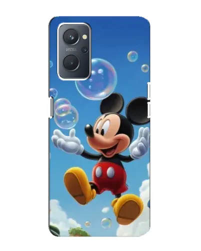 Чехол для OPPO A76 с картинкой «Mickey и мыльные пузыри»