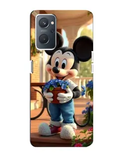 Чехол для OPPO A76 с картинкой «Микки садовод»