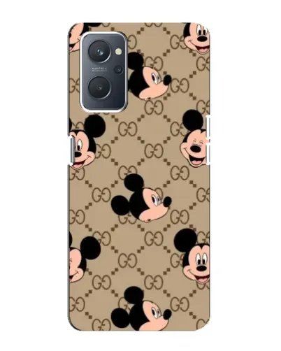 Чехол для OPPO A76 с картинкой «Брендовый паттерн Микки»