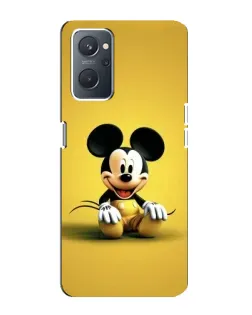 Чехол для OPPO A76 с картинкой «Микки на желтом»