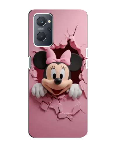 Чехол для OPPO A76 с картинкой «Минни сквозь стену»