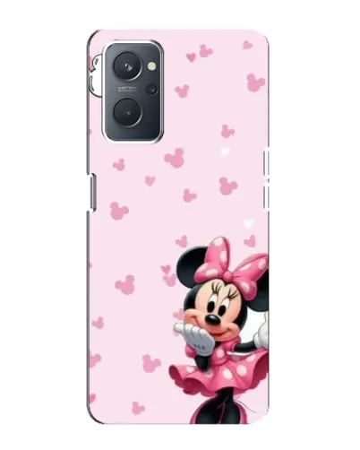 Чехол для OPPO A76 с картинкой «Минни Маус и сердечки»