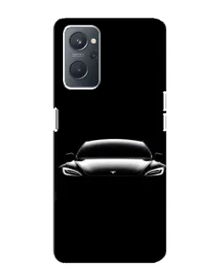 Чохол для OPPO A76 з картинкою «Фари Tesla Night»
