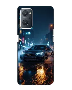 Чохол для OPPO A76 з картинкою «Нічне місто та Audi»