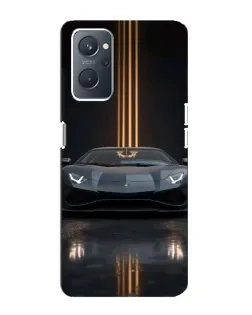 Чохол для OPPO A76 з картинкою «Lamborghini золоті лінії»