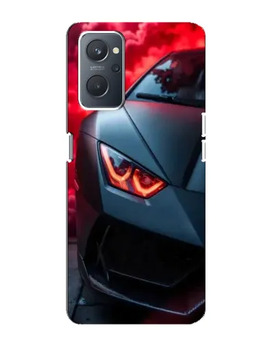 Чохол для OPPO A76 з картинкою «Lamborghini червоне сяйво»