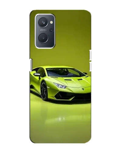 Чохол для OPPO A76 з картинкою «Салатовий Lamborghini Huracan»