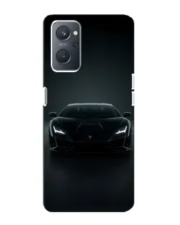 Чохол для OPPO A76 з картинкою «Чорний Lamborghini Aventador»