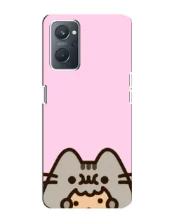 Чохол для OPPO A76 з картинкою «Pusheen та печиво»