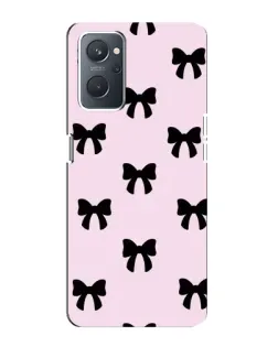 Чохол для OPPO A76 з картинкою «Чорні банти Coquette»