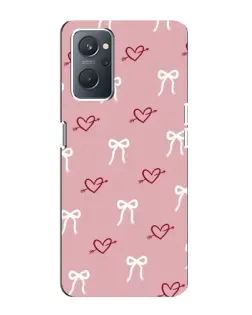 Чохол для OPPO A76 з картинкою «Серця та банти»