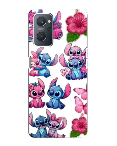 Чохол для OPPO A76 з картинкою «Стікери Stitch та Angel»