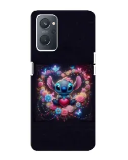 Чохол для OPPO A76 з картинкою «Stitch у квітах»