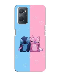 Чохол для OPPO A76 з картинкою «Stitch та Angel Love»