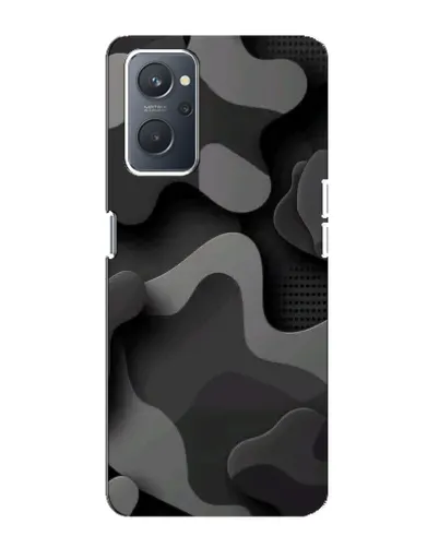 Чохол для OPPO A76 з картинкою «Темний абстрактний камуфляж»